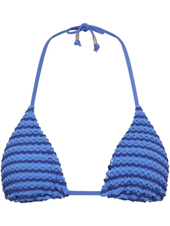 Seafolly Women's Mesh Effect Slide Tri - Bikinitop, blauw