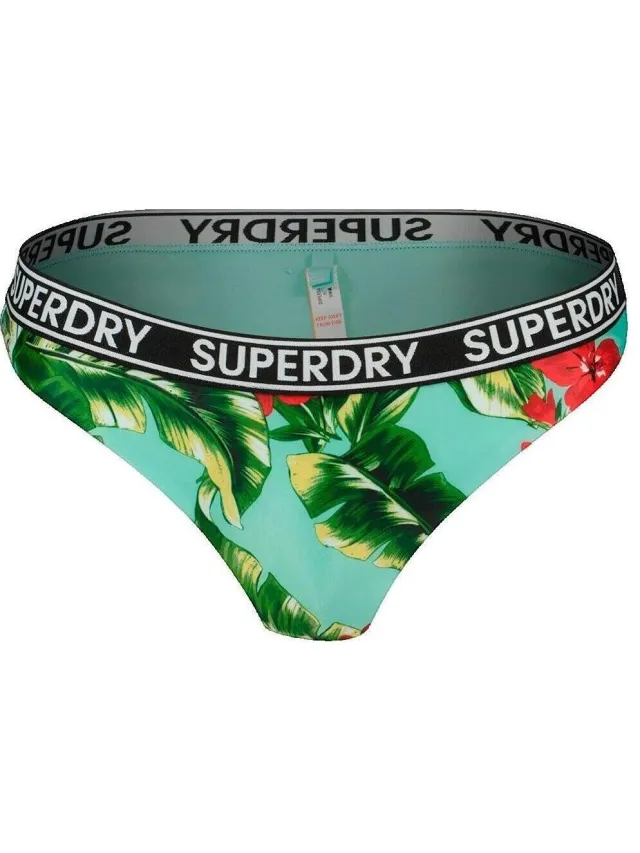 Superdry Vintage Surf Logo bikinibroekje groen