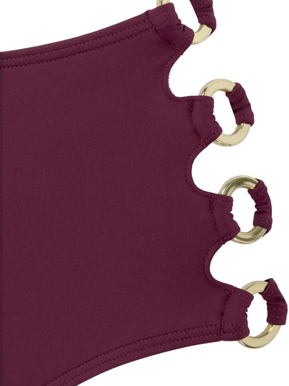 Highwaist bikinibroekje bordeaux, foto 3