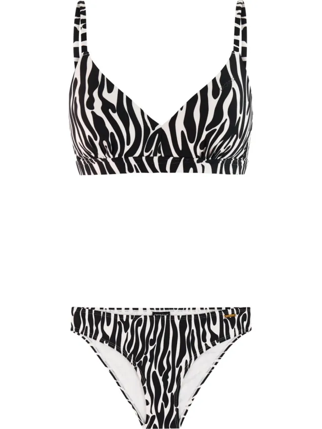 Protest PRTErrori - Beugel bikini set Dames - B&C&D-cup - Vaste vulling - Gespsluiting - Medium dekking - Wit Canvas Offwhite
