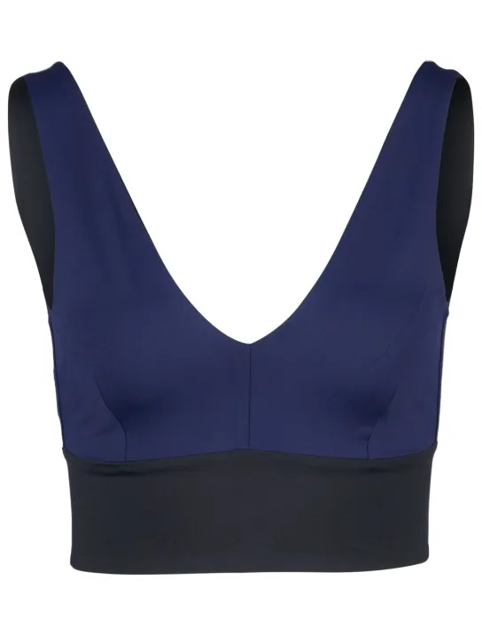 MYMARINI Women's Yoga Top - Bikinitop, blauw