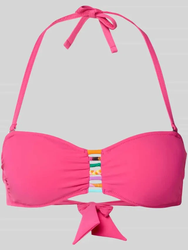 banana moon Bikinitop met Siergarnering Model 'Zino' Roze