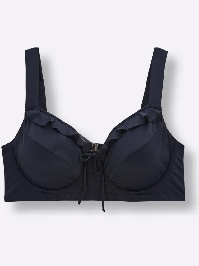 Bikinitop diepblauw