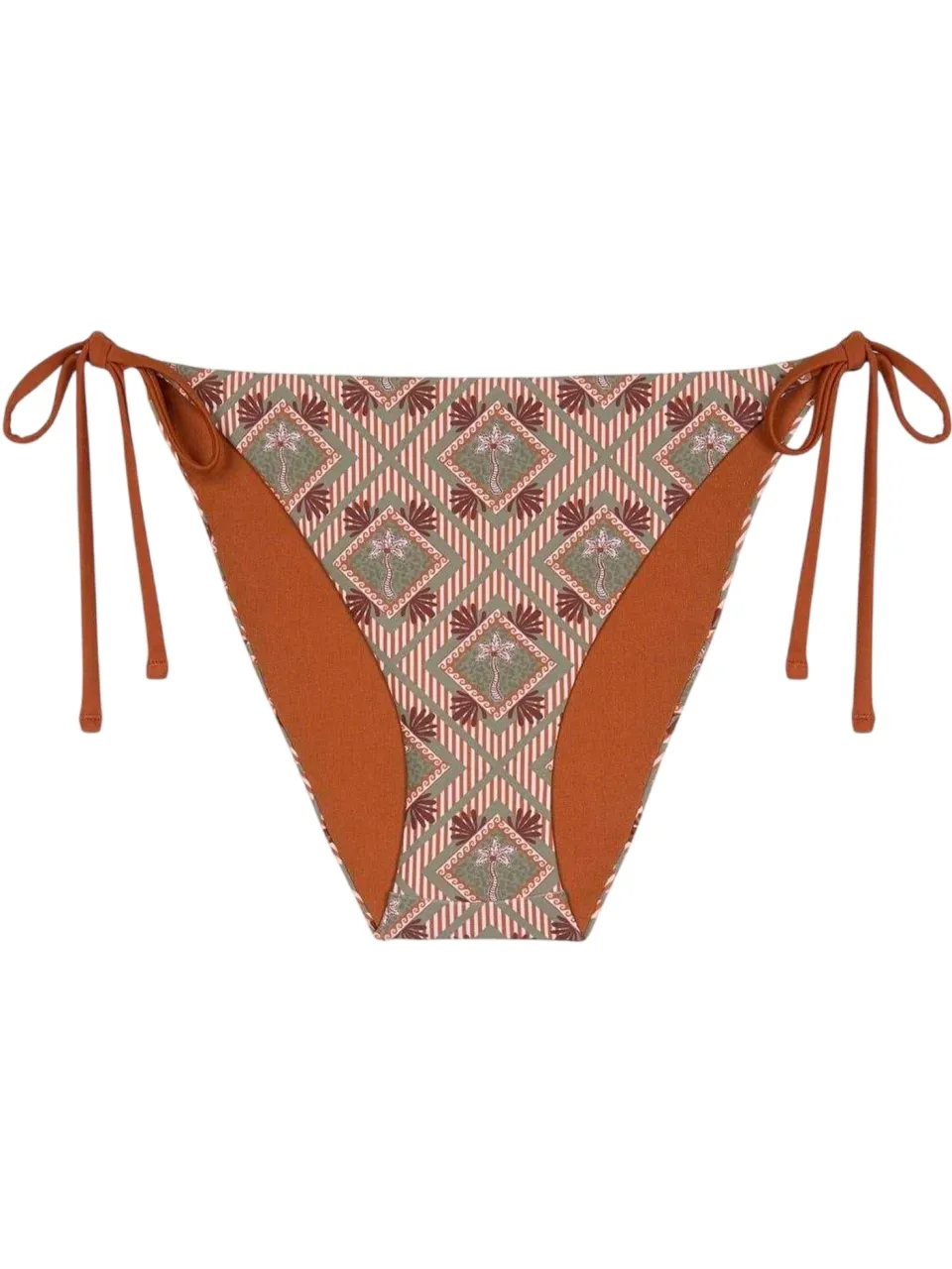 Chelsea Peers Geometrische bikinibroekjes voor dames (Bruin/Multikleurig), foto 2