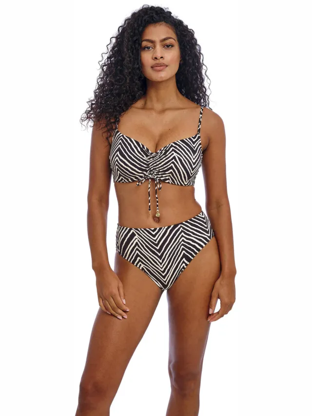 Freya high waist bikinibroekje Fiji zwart