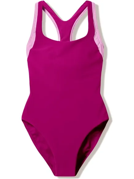 Speedo Colorblock Racerback badpak paars Purper