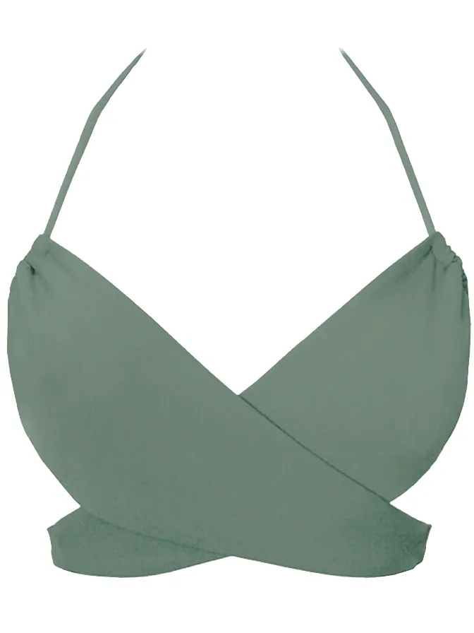 Anekdot dames vegan Bikinitop Versatile Saliegroen, foto 2