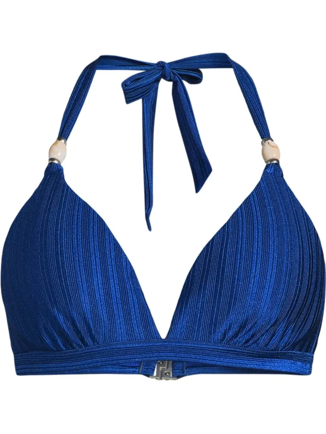 BEACHWAVE halter bikinitop kobaltblauw, foto 2