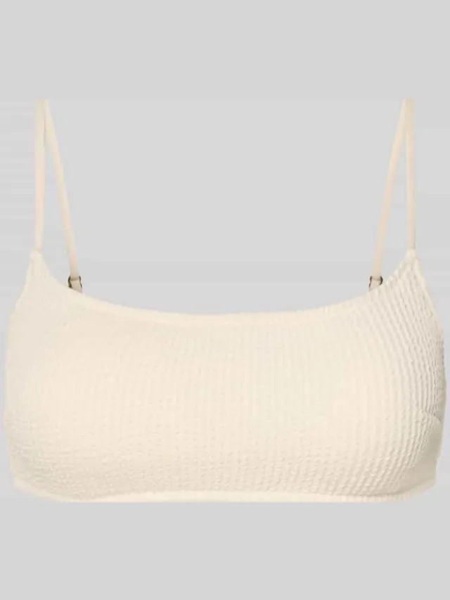 NEO NOIR Bikinitop met structuurpatroon model 'SKIN SAND' Offwhite