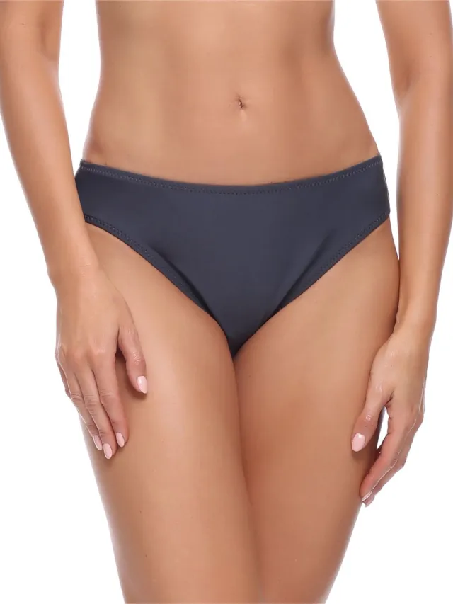 Merry Style Bellivalini MS-VO-1-Bottom Dames Zwembroek - Zwemshorts - Bikinibroekje - Elastische tailleband - Polyamide & Elastaan - Grafiet (9154) - 38