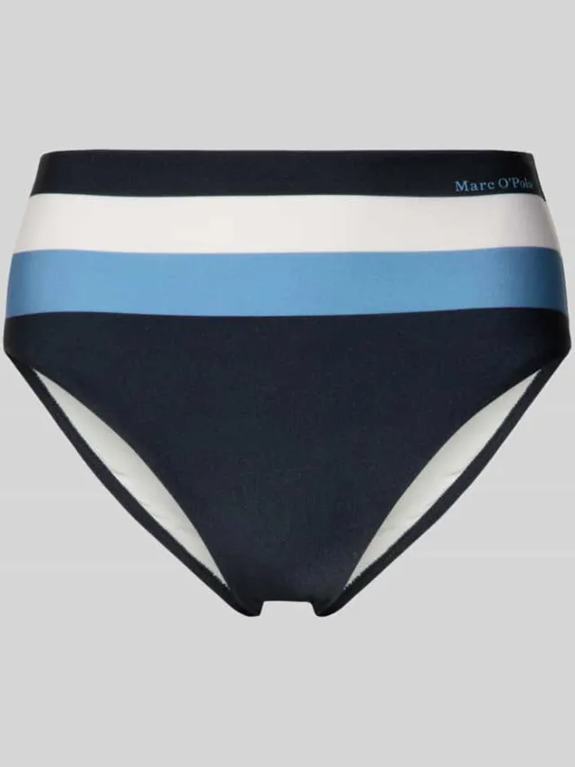 Marc O'Polo Bikinibroekje met all-overpatroon Donkerblauw