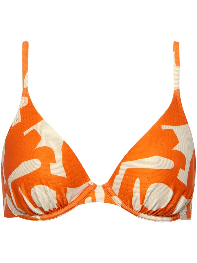 Lisca ASWAN badpak met beugels blauw Oranje