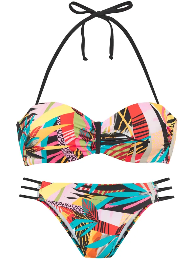 bandeaubikini met beugel meerkleurig bont, foto 2