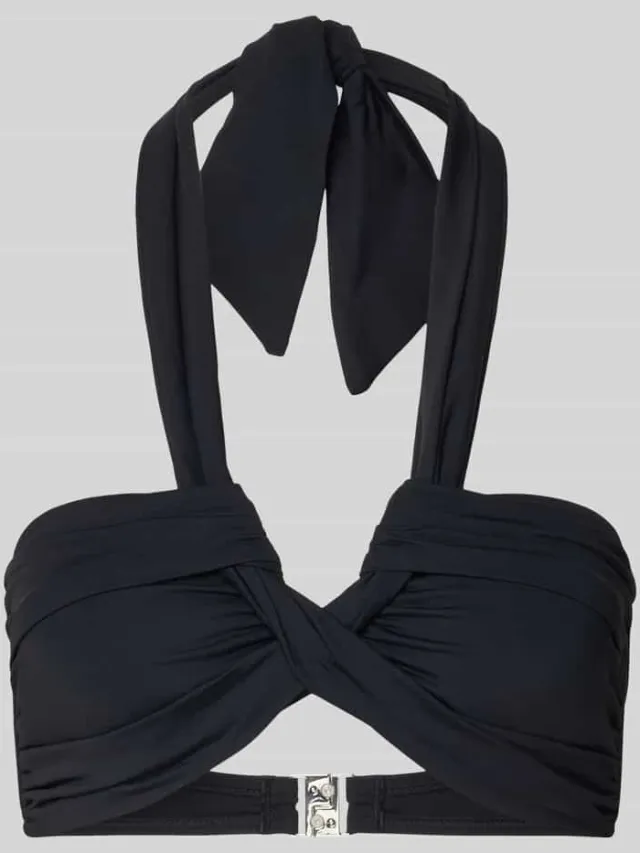 Seafolly Bikinitop in plooilook model 'Collective' Zwart