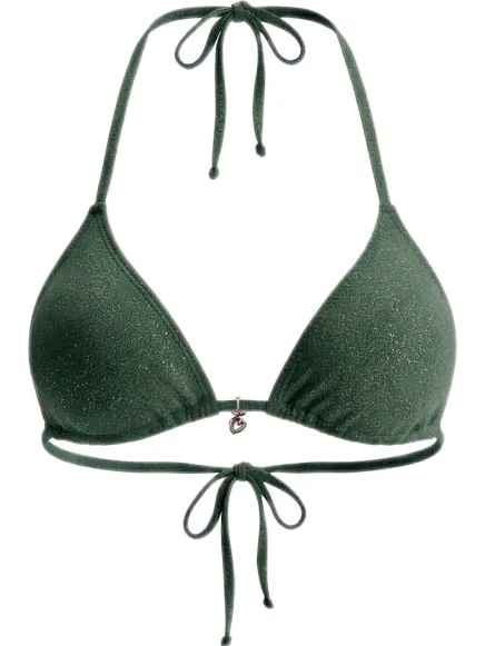 banana moon Glanzend bikinitop model 'CRICO SPARKLESUN' groen, foto 2