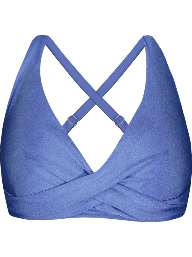 Barts Isla Cross Halter Full Vrouwen Bikinitopje - Blauw