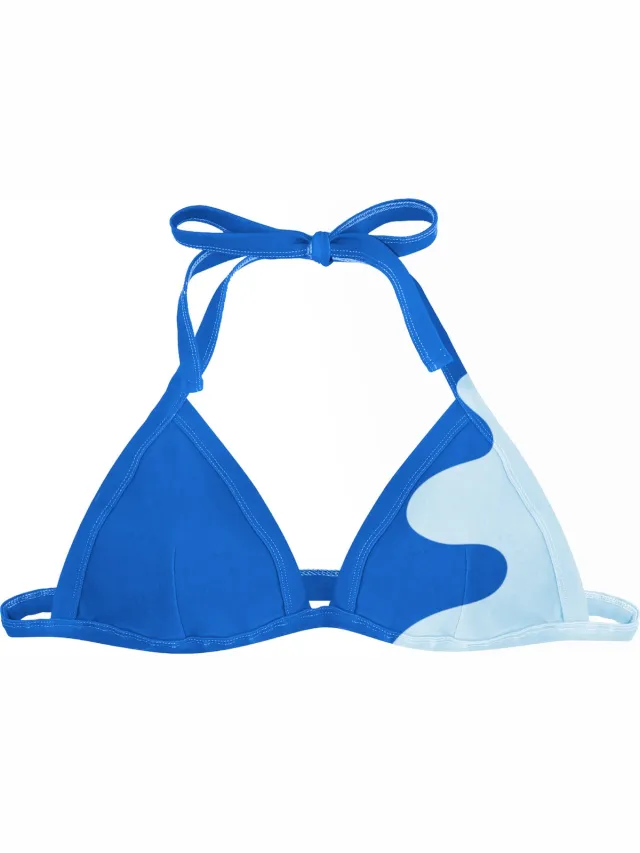 Sea'sons Bikini Top Dames - Kleurveranderend - Oceaan-Blauw
