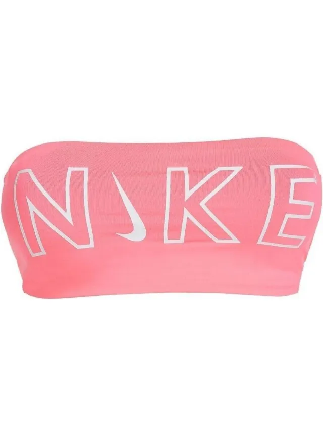 Nike bandeau bikinitop roze