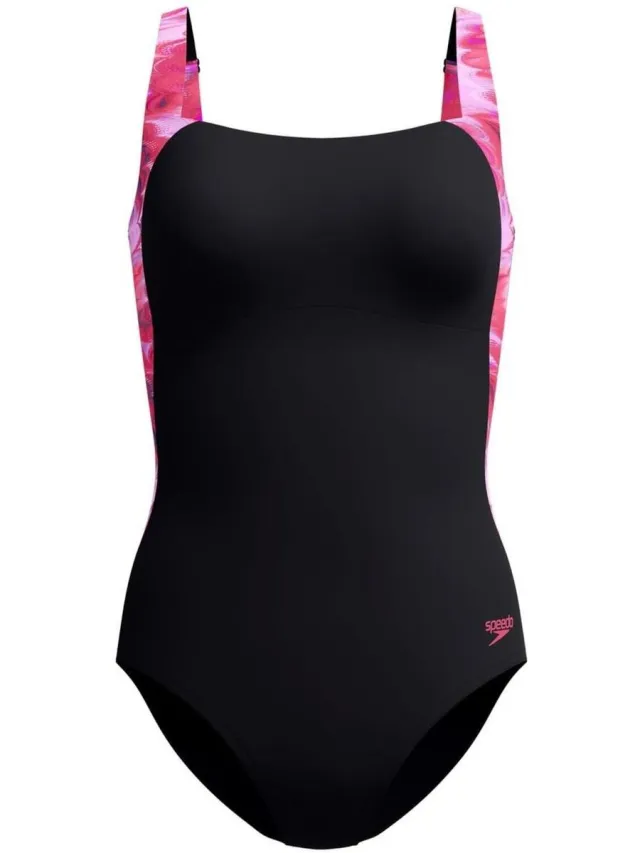 Speedo Badpak Speedo Print Luna Lustre Zwart