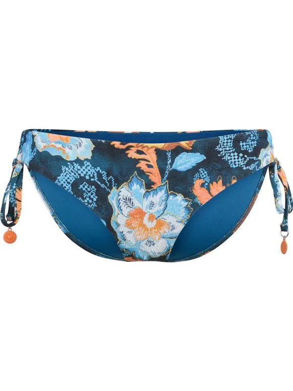 Seafolly Women's Spring Festival Loop Tie Side Pant - Bikinibroekje, blauw