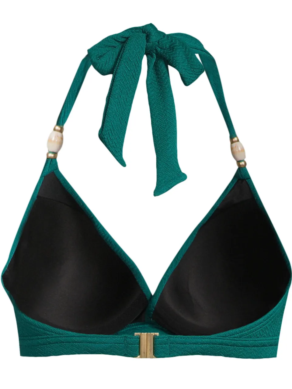 BEACHWAVE voorgevormde halter bikinitop groen, foto 3