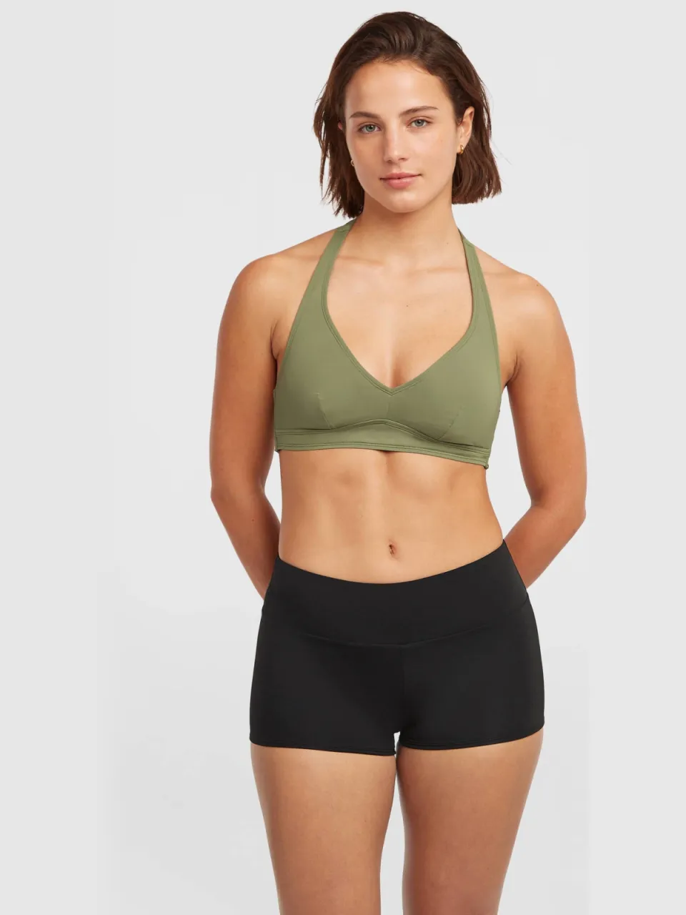 O'Neill Grenada halter bikinitop olijfgroen, foto 3