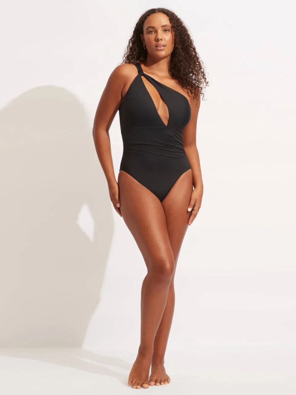 Seafolly one-shoulder badpak zwart, foto 2