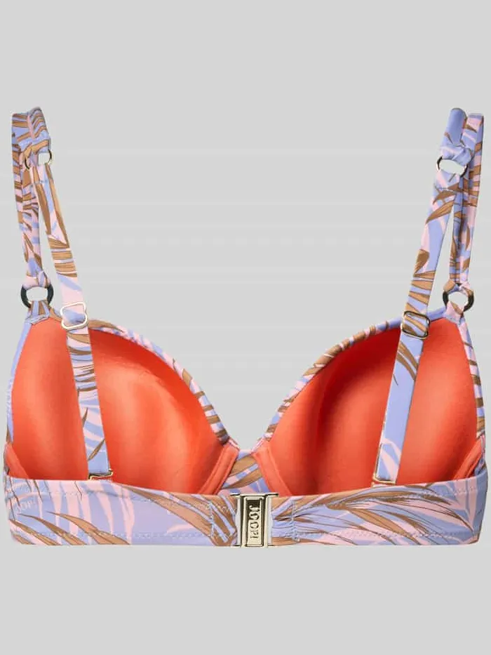Joop! Bikinitop in allover-look model 'PALMERAS BEACH' blauw, foto 2