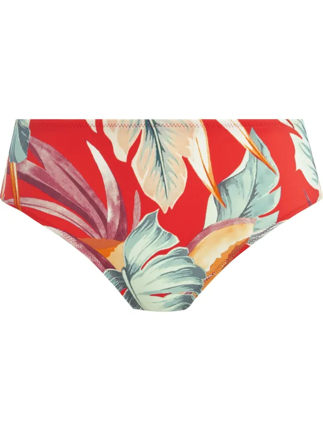 Fantasie Bamboo Grove Mid Rise Bikini Brief Dames Bikinibroekje rood