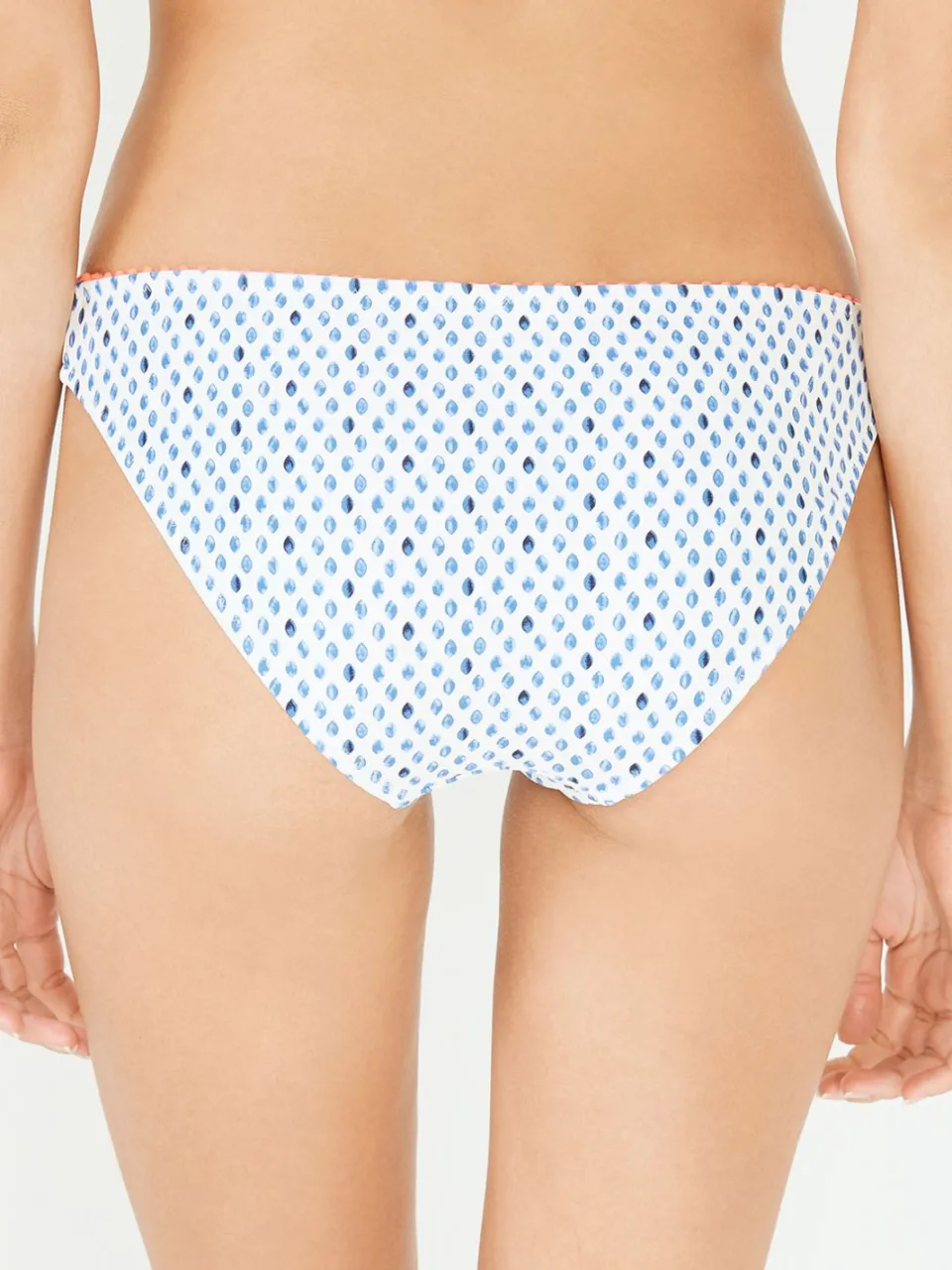 Penti Lage taille Micro-patroon Bikini Onderstukken wit, foto 2