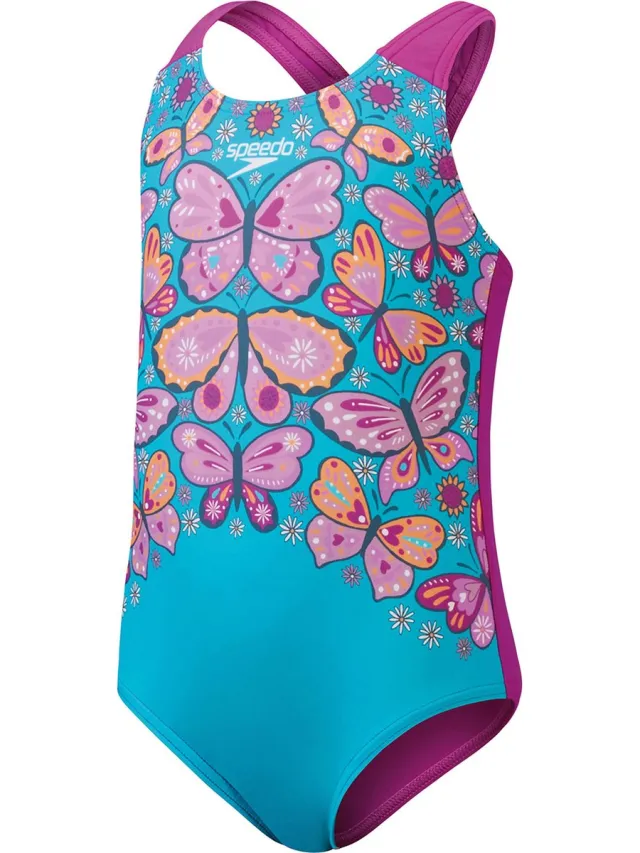 Speedo Digital Printed Badpak Vrouwen blauw