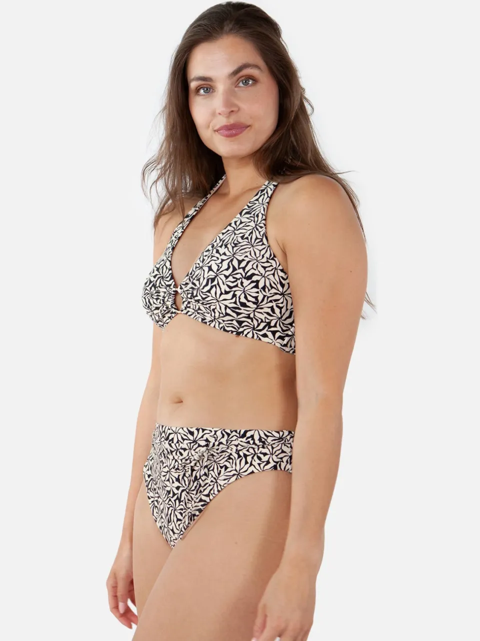 Barts high waist bikinibroekje Mahry zwart/ecru, foto 6