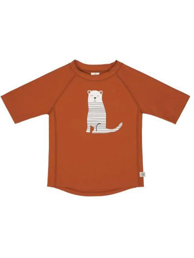 Lässig Zwemshirt Rashguard Korte Mouw Splash & Fun tijger -rust 62/68 - 3-6m