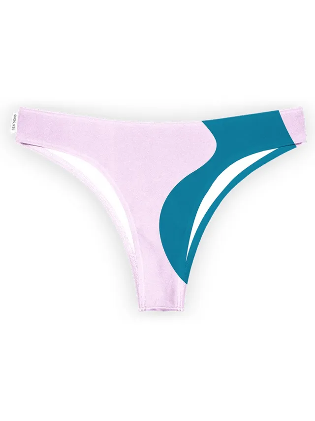 Sea'sons Official - Kleurveranderend - Bikinibroek - Teal-Pink Groen