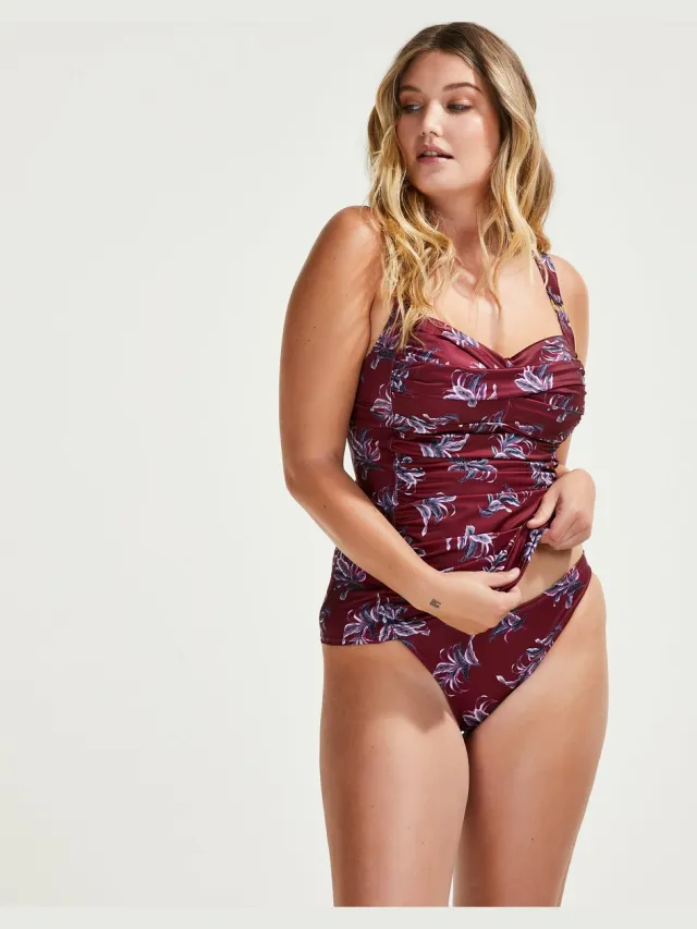 Hunkemöller Dames Badmode Rio Bikinibroekje Tropic Glam - Rood