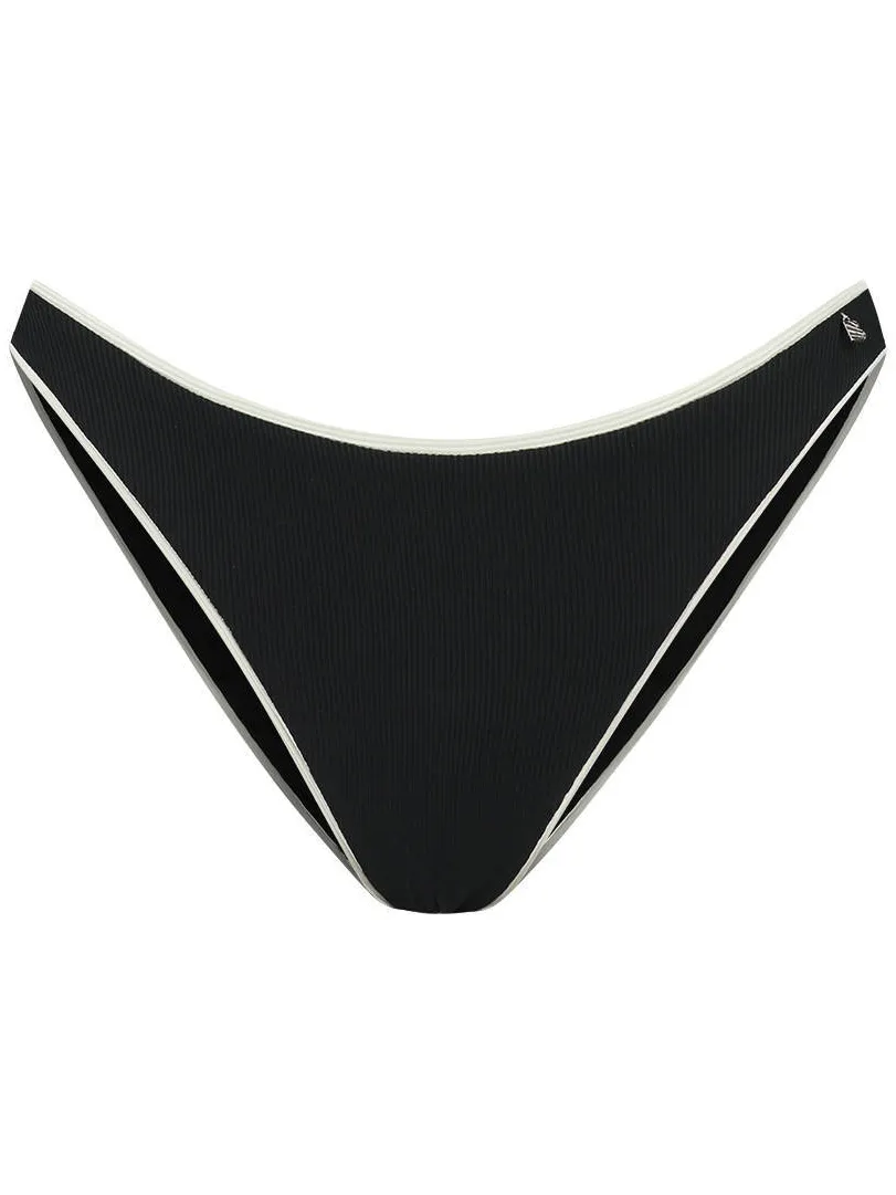 Beachlife high leg bikinibroekje zwart/ecru, foto 2