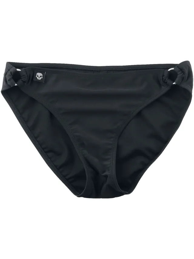 Rock Rebel by EMP zwart bikinibroekje met doodshoofdprint - Dames