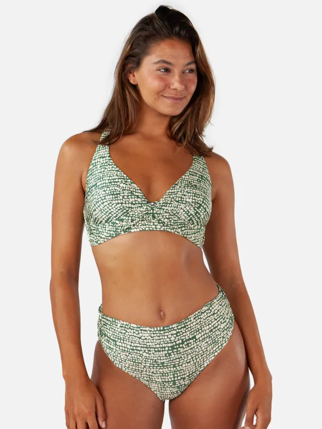 Barts high waist bikinibroekje Cascis groen/wit, foto 6
