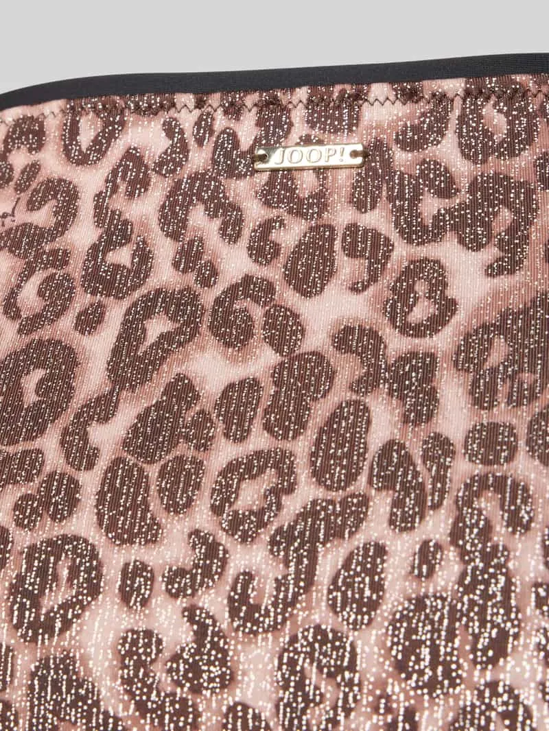 Joop! slim fit bikinibroekje met all-over dierenprint model 'Leopard' beige, foto 3