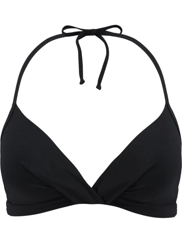 Barts Solid Halter Zwart Dames Bikinitopje