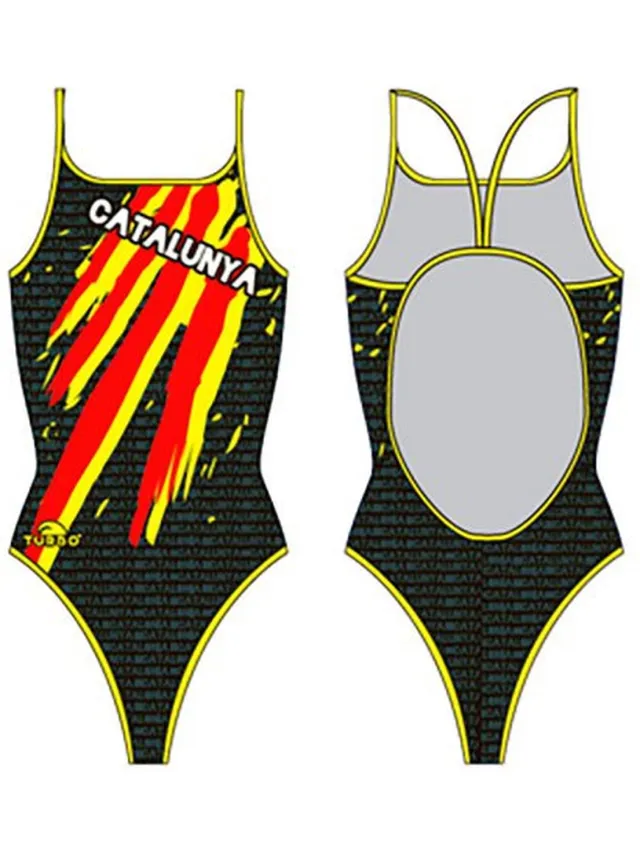 Turbo Catalonia Zwemkleding Veelkleurig 2XL Vrouw Black