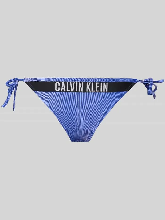 Calvin Klein Bikinibroekje met vetersluitingen opzij blauw, foto 2