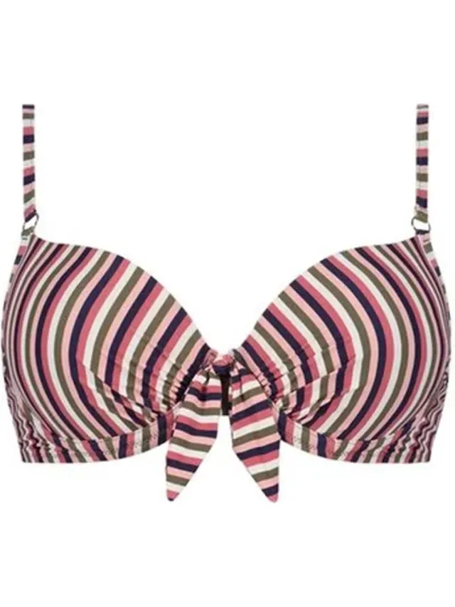 Cyell Sassy Stripe Bikini Top Bandeau