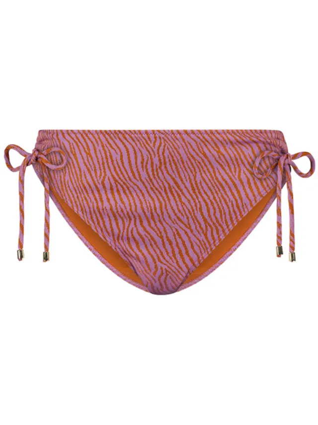 Cyell high waist bikinibroekje Zumba Zebra roze/oranje rood roze