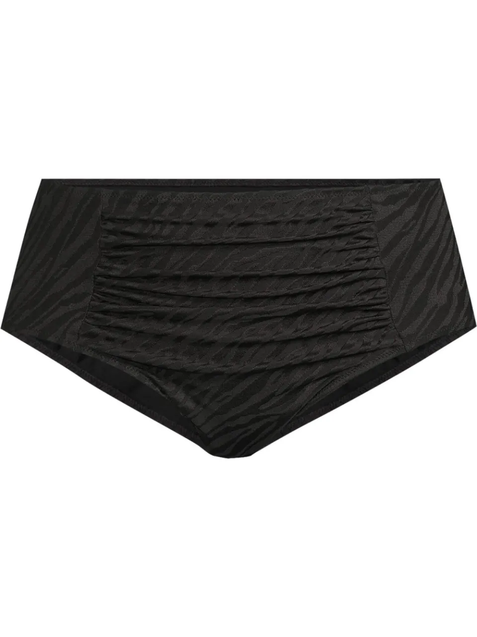 BEACHWAVE Curve high waist bikinibroekje met textuur zwart, foto 2
