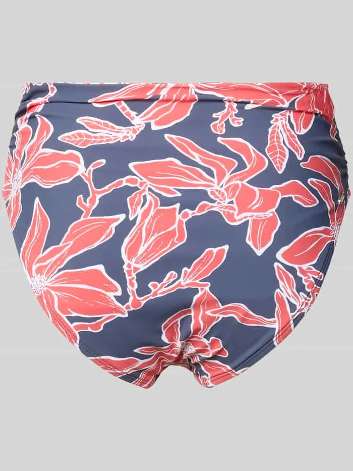 Barts High waist bikinibroekje met bloemige all-over print model 'Camolo' blauw, foto 2