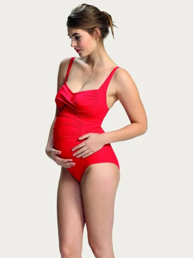 Petit Amour zwangerschapsbadpak Ada rood