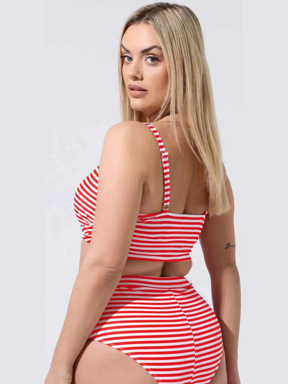 Limited Collection Bikinitop Met Rode Streep rood, foto 4