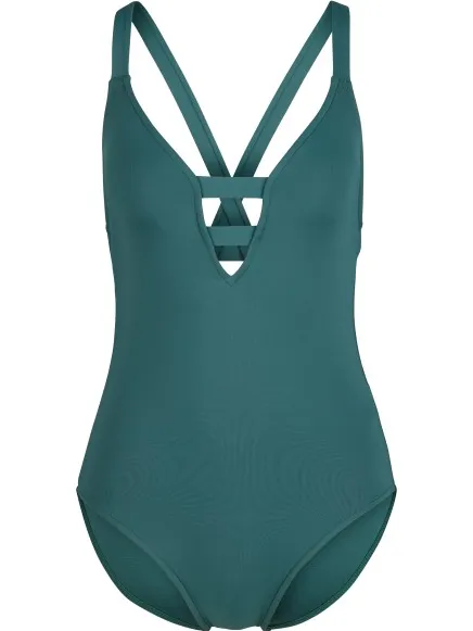 Seafolly Collective Deep V One Piece badpak turkoois turkoois/blauw
