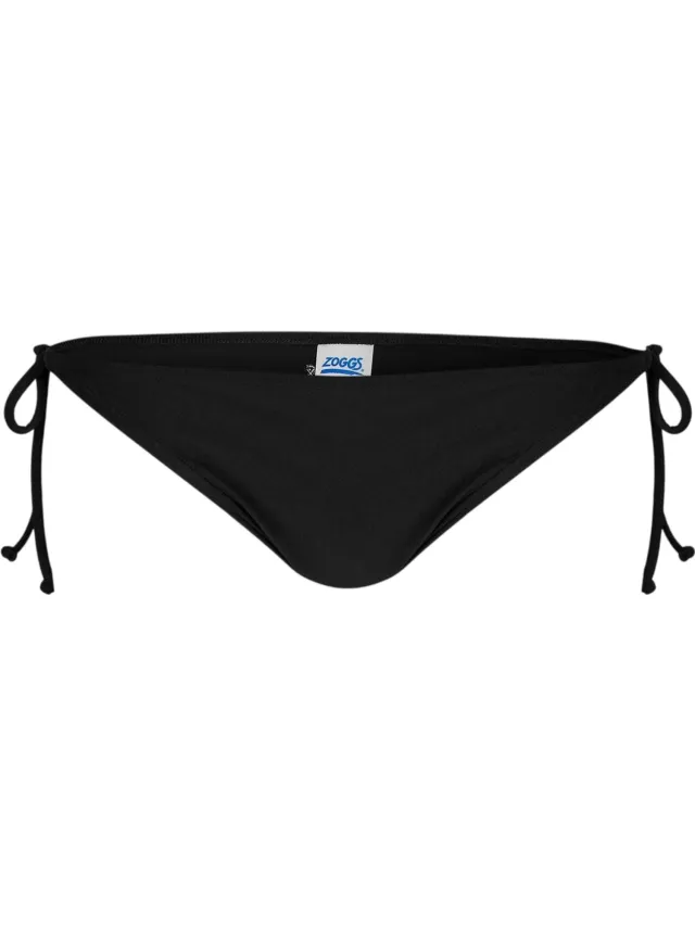 Zoggs Dames/dames Zijwaartse Bikinibroekjes (Zwart)